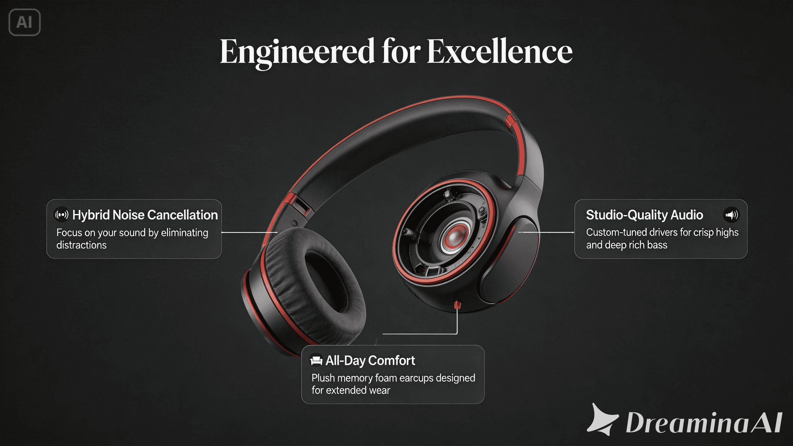 Engineered headphones